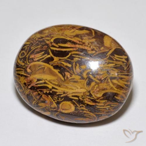 35.02 ct Multicolor Jasper Stone, Natural Jasper in Oval Cabochon Shape for Sale