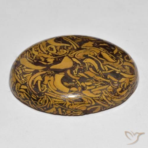 Jasper Gemstone in 30.1 x 25 mm Size for Sale, Jasper Stone in Multicolor Color