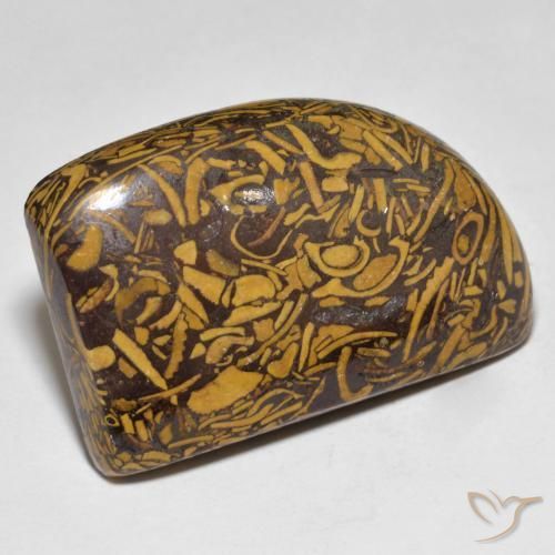 39.25 ct Multicolor Jasper Stone, Natural Jasper in Fancy Cabochon Shape for Sale