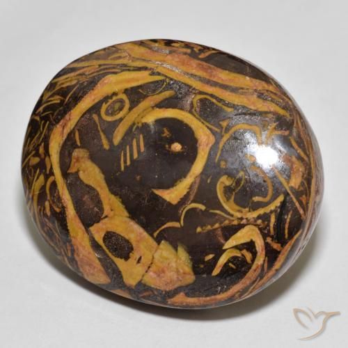 77.56 ct Multicolor Jasper Stone, Natural Jasper in Oval Cabochon Shape for Sale