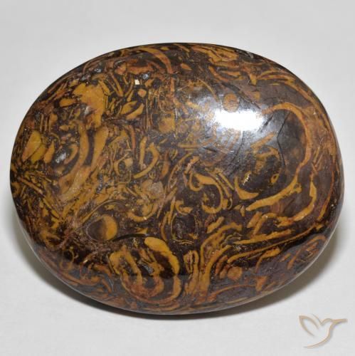 87.67 ct Multicolor Jasper Gemstone, Jasper Gem in Oval Cabochon Shape for Sale.