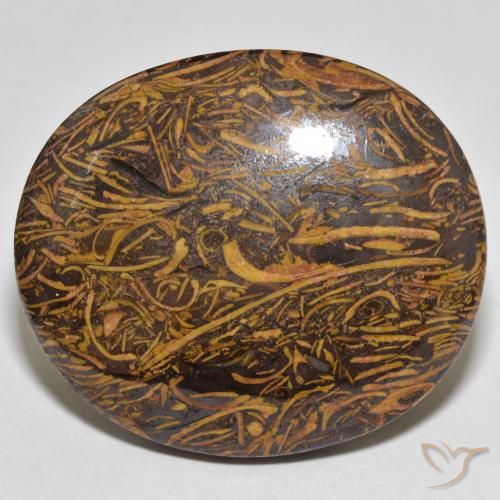 77.23 ct Multicolor Jasper Stone, Natural Jasper in Oval Cabochon Shape for Sale