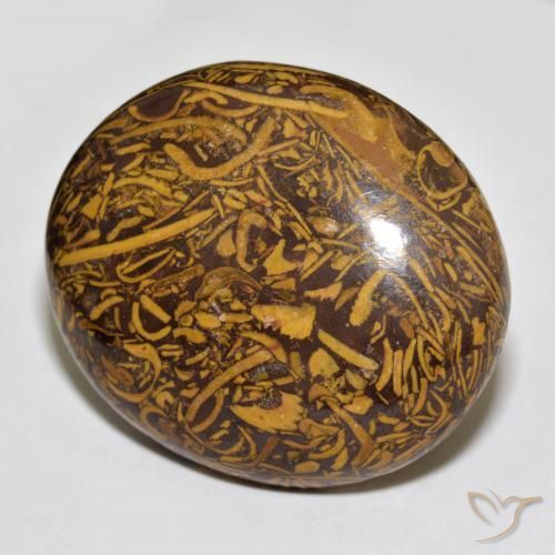 66.56 ct Multicolor Jasper Stone, Natural Jasper in Oval Cabochon Shape for Sale