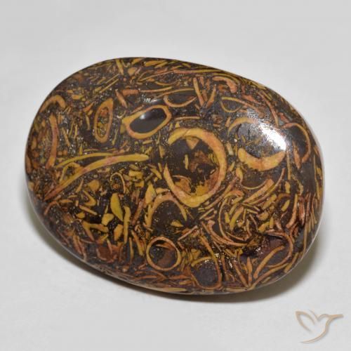 63.83 ct Multicolor Jasper Stone, Natural Jasper in Oval Cabochon Shape for Sale