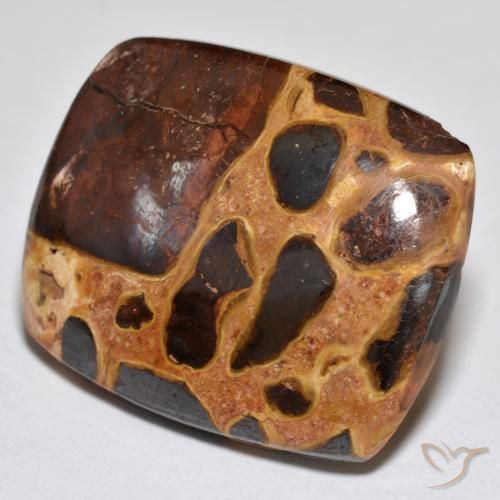 21.09 ct Multicolor Jasper Stone, Natural Jasper in Cushion Cabochon Shape for Sale