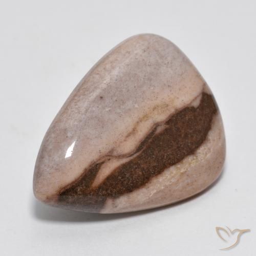 9.81 ct Multicolor Jasper Stone, Natural Jasper in Pear Cabochon Shape for Sale