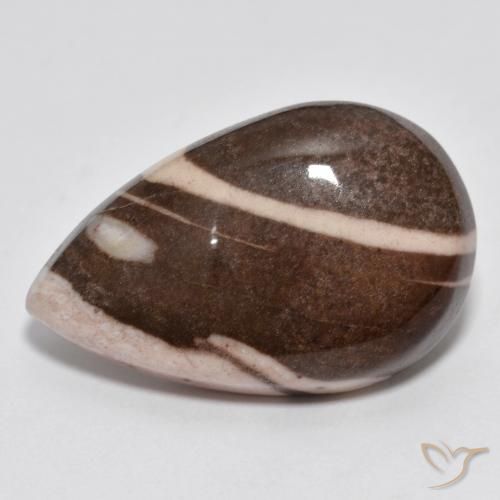 17.02ct Natural Multicolor Jasper, Pear Shape, Opaque