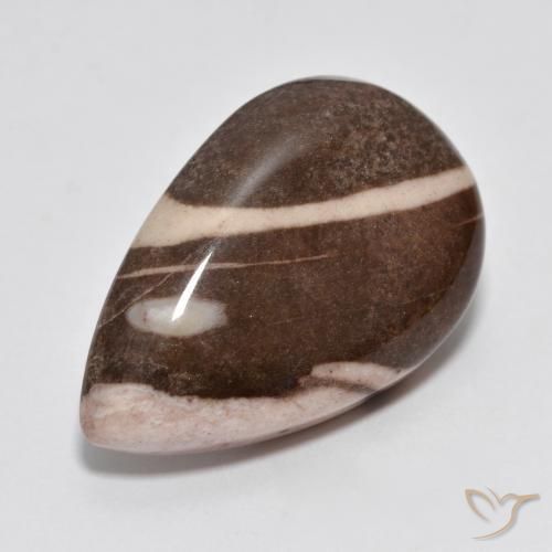 17.02 ct Multicolor Jasper Stone, Natural Jasper in Pear Cabochon Shape for Sale