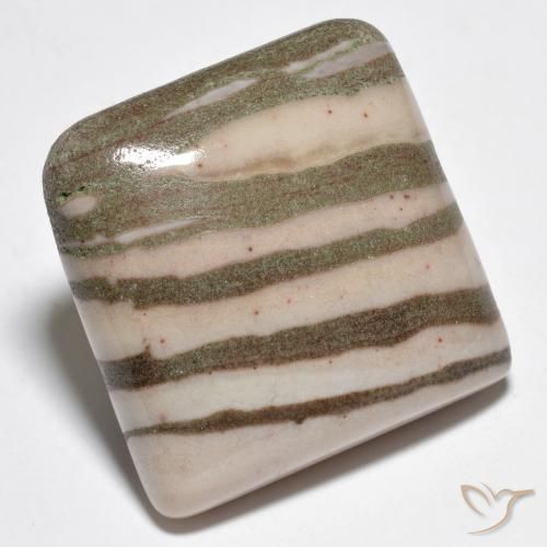 26.77 ct Multicolor Jasper Stone, Natural Jasper in Square Cabochon Shape for Sale