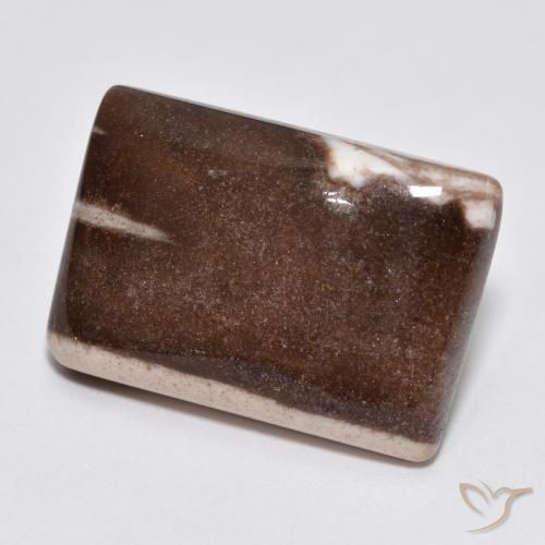 13.75 ct Multicolor Jasper Stone, Natural Jasper in Baguette Cabochon Shape for Sale
