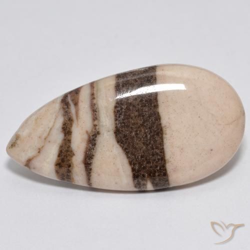 11.00ct Natural Multicolor Jasper, Pear Shape, Opaque