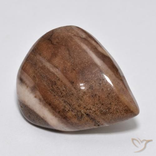 16.49 ct Multicolor Jasper Stone, Natural Jasper in Pear Cabochon Shape for Sale