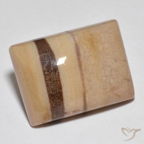 22.36 ct Multicolor Jasper Stone, Natural Jasper in Baguette Cabochon Shape for Sale