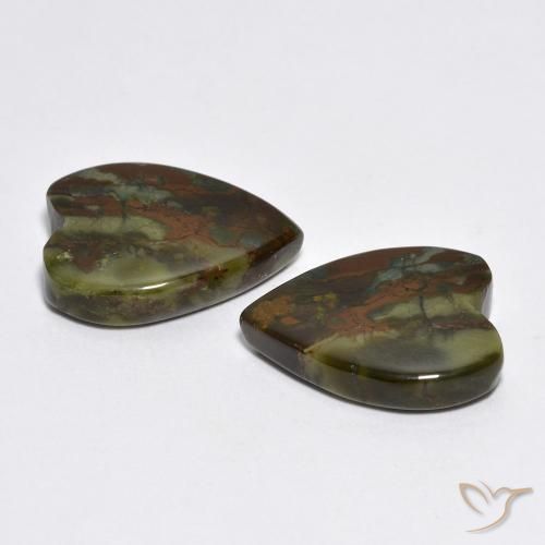 Jasper Gemstones in 14.8 x 11.1 mm Size for Sale, Jasper Stones in Multicolor Color