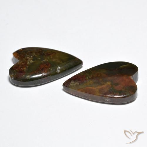 Jasper Gemstones in 19.8 x 13.5 mm Size for Sale, Jasper Stones in Multicolor Color