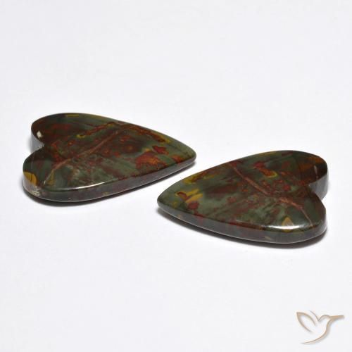 Jasper Gemstones in 18.3 x 12.4 mm Size for Sale, Jasper Stones in Multicolor Color
