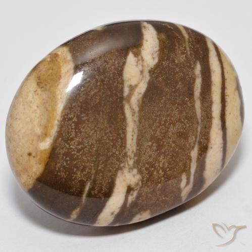 27.46 ct Multicolor Jasper Stone, Natural Jasper in Oval Cabochon Shape for Sale
