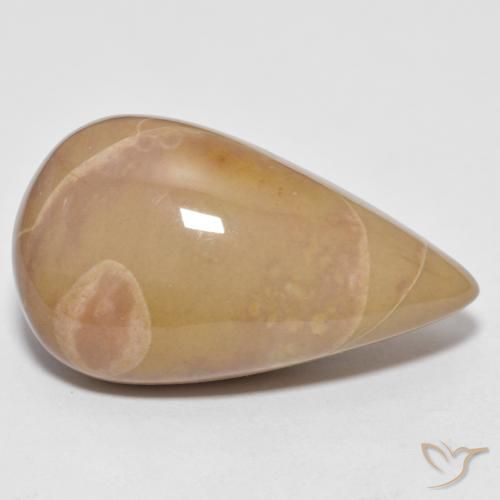16.04ct Natural Multicolor Jasper, Pear Shape, Opaque