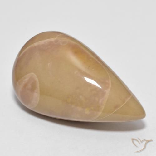 16.04 ct Multicolor Jasper Stone, Natural Jasper in Pear Cabochon Shape for Sale
