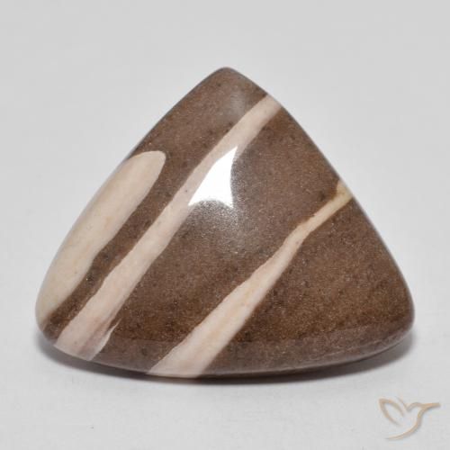12.26ct Natural Multicolor Jasper, Trillion, Opaque