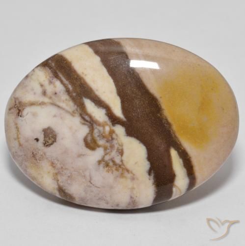 25.71ct Natural Multicolor Jasper, Oval, Opaque