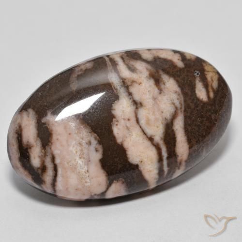 25.70 ct Multicolor Jasper Stone, Natural Jasper in Oval Cabochon Shape for Sale