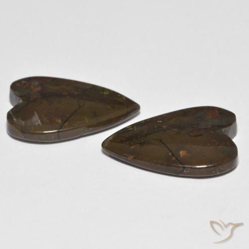 Jasper Gemstones in 18 x 13 mm (calibrated) Size for Sale, Jasper Stones in Multicolor Color