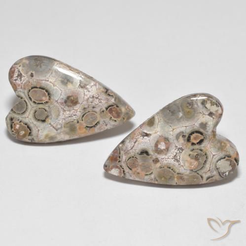 16.26ctw Natural Multicolor Jasper, Heart, Opaque