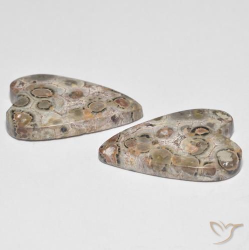 Jasper Gemstones in 22.2 x 15.2 mm Size for Sale, Jasper Stones in Multicolor Color