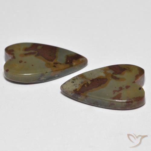 Jasper Gemstones in 19.5 x 12.9 mm Size for Sale, Jasper Stones in Multicolor Color