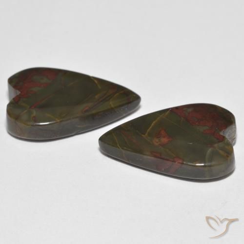 Jasper Gemstones in 19 x 13.2 mm Size for Sale, Jasper Stones in Multicolor Color