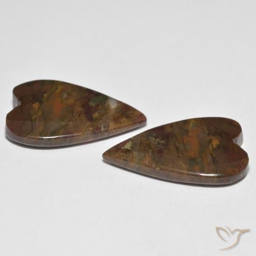 Jasper Gemstones in 22.1 x 14.7 mm Size for Sale, Jasper Stones in Multicolor Color