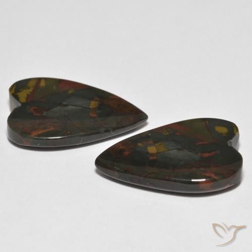 Jasper Gemstones in 20.3 x 13.9 mm Size for Sale, Jasper Stones in Multicolor Color