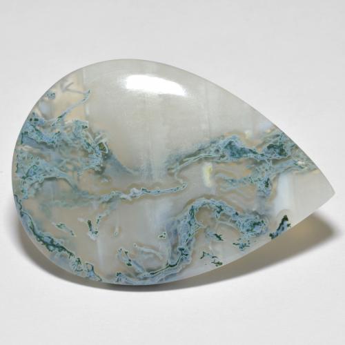 Multicolor Jaspe Gema - 45.6ct Cabujón Pera (ID: 617548)