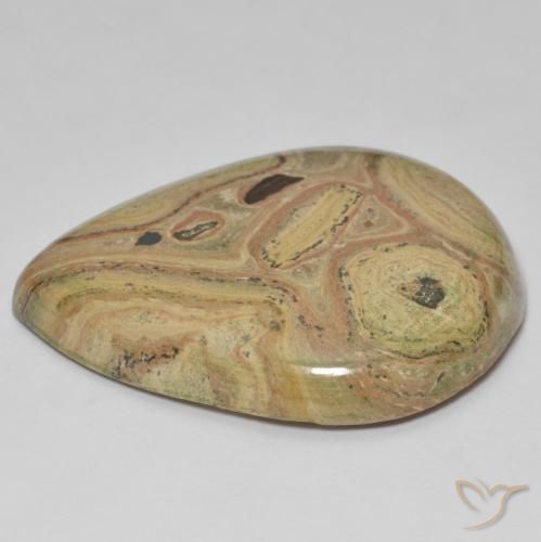Jasper Gemstone in 41.4 x 34.8 mm Size for Sale, Jasper Stone in Multicolor Color
