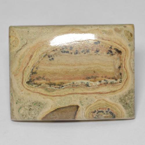 38.51 ct Multicolor Jasper Stone, Natural Jasper in Baguette Cabochon Shape for Sale