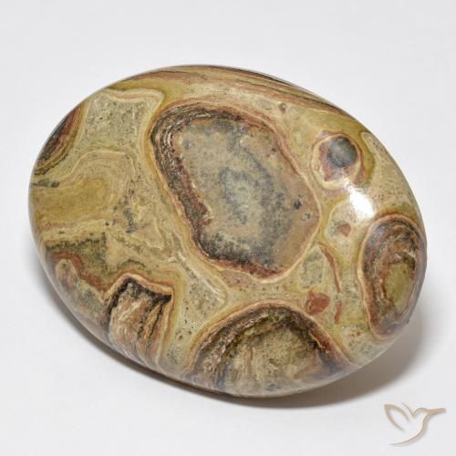 79.04ct Natural Multicolor Jasper, Oval, Opaque