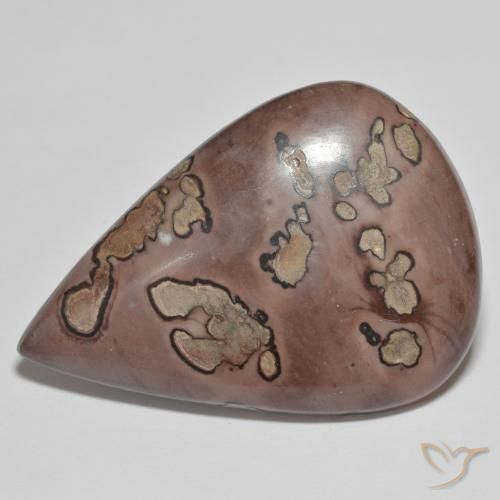 39.91ct Natural Multicolor Jasper, Pear Shape, Opaque