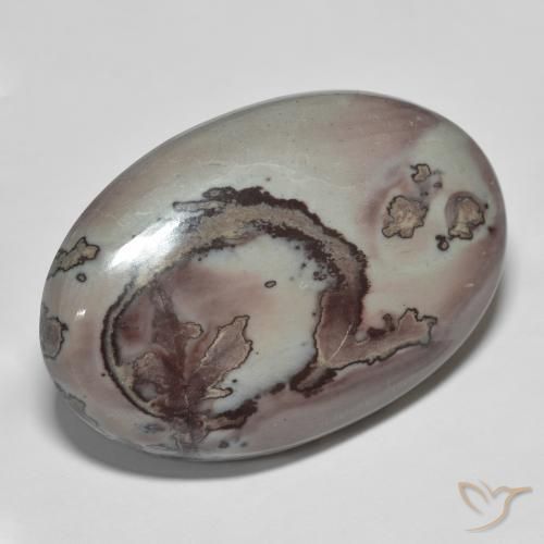 31.89 ct Multicolor Jasper Stone, Natural Jasper in Oval Cabochon Shape for Sale