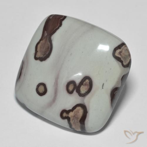 29.21 ct Multicolor Jasper Stone, Natural Jasper in Cushion Cabochon Shape for Sale