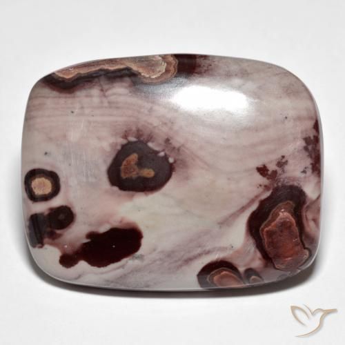 42.63 ct Multicolor Jasper Stone, Natural Jasper in Cushion Cabochon Shape for Sale