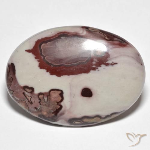 26.67 ct Multicolor Jasper Stone, Natural Jasper in Oval Cabochon Shape for Sale