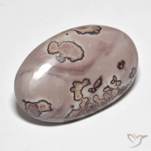 20.85 ct Multicolor Jasper Stone, Natural Jasper in Oval Cabochon Shape for Sale