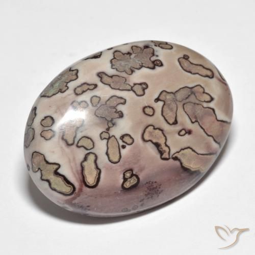 40.12 ct Multicolor Jasper Stone, Natural Jasper in Oval Cabochon Shape for Sale