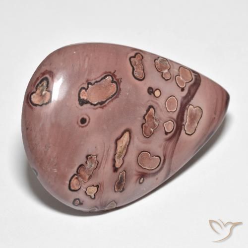 42.71ct Natural Multicolor Jasper, Pear Shape, Opaque