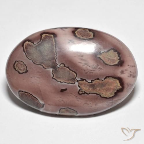 34.00 ct Multicolor Jasper Stone, Natural Jasper in Oval Cabochon Shape for Sale