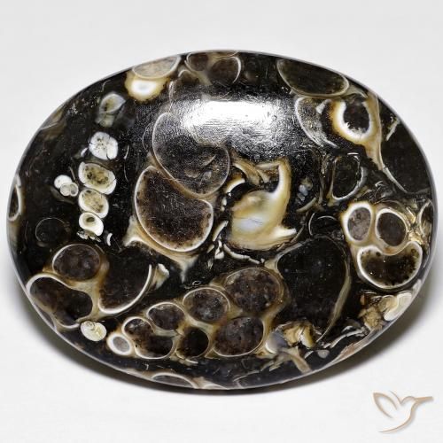 44.38 ct Multicolor Jasper Stone, Natural Jasper in Oval Cabochon Shape for Sale