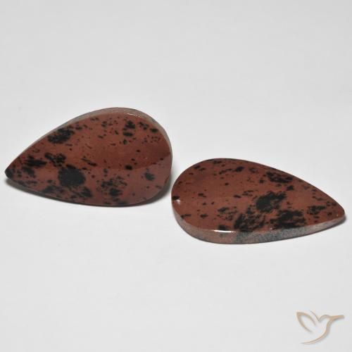 25.56 ctw Multicolor Jasper Stones, Natural Jasper in Pear Cabochon Shape for Sale