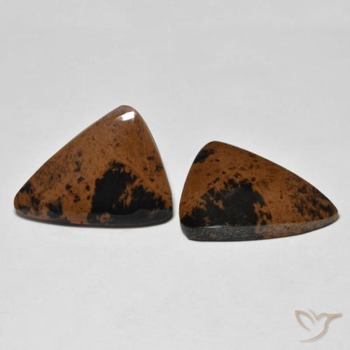 19.53 ctw Multicolor Jasper Stones, Natural Jasper in Trillion Cabochon Shape for Sale