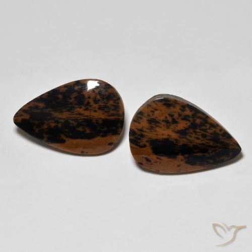 11.62 ctw Multicolor Jasper Gemstones, Jasper Gems in Pear Cabochon Shape for Sale.